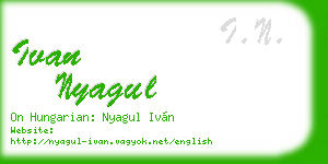 ivan nyagul business card