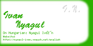 ivan nyagul business card
